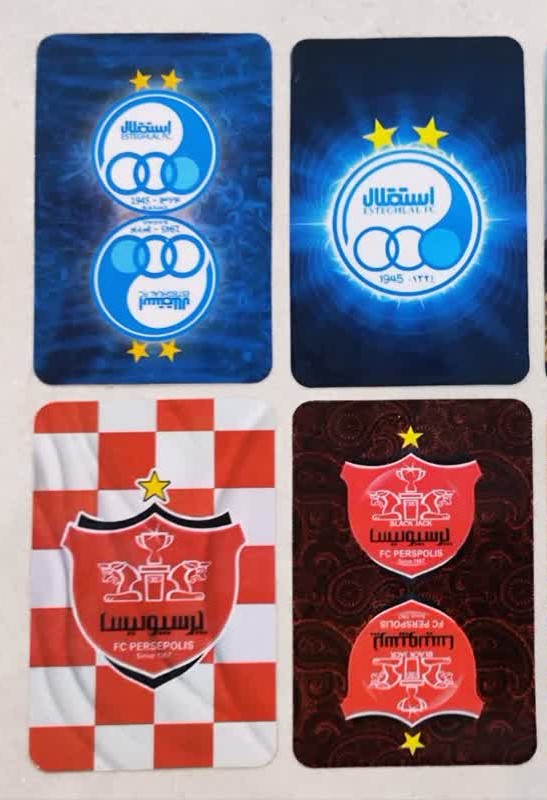 ورق بازی طرح استقلال و پرسپولیس